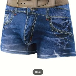 Breathable 3D Denim Men's Boxer Briefs